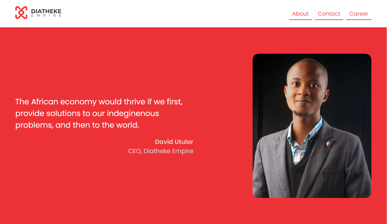 A screenshot of DiathekeEmpire.com